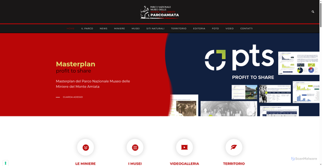 Security scan screenshot of https://www.parcoamiata.com/