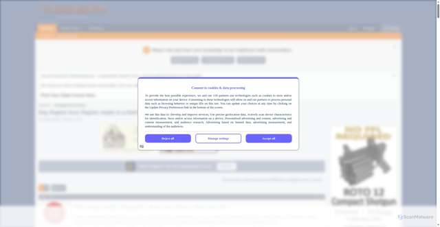 Security scan screenshot of https://www.muzzleloadingforum.com/threads/ray-rapine-from-rapine-molds-is-a-theif-and-a-hack.69705/