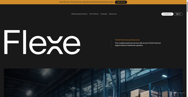 Security scan screenshot of https://flexe.com