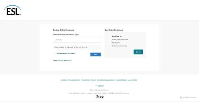 Security scan screenshot of http://txt-alerts1-esl-org.cfd/
