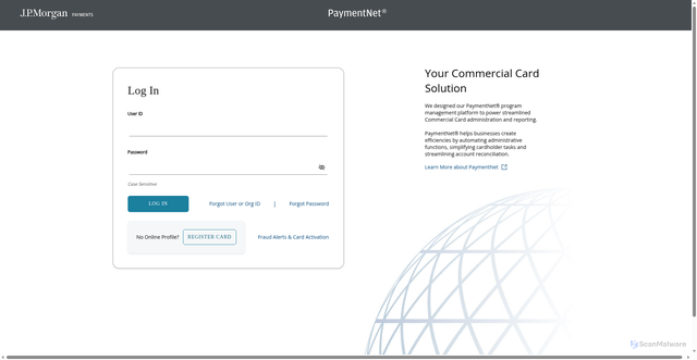 Security scan screenshot of https://www.paymentnet.jpmorgan.com