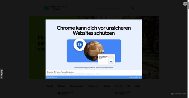 Security scan screenshot of https://www.my-personaltrainer.it