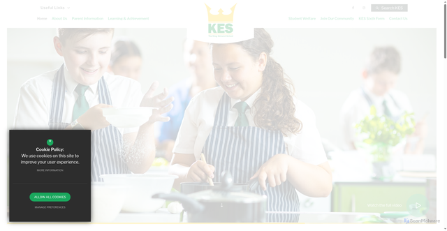 Security scan screenshot of https://www.kes.essex.sch.uk/