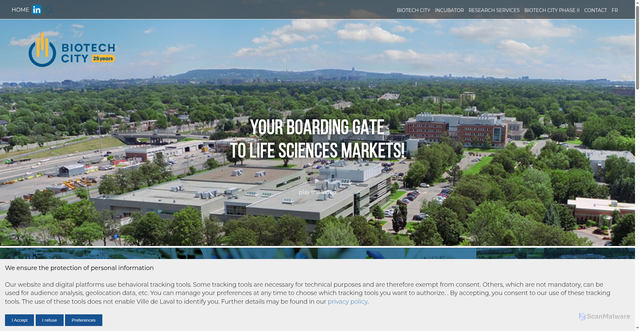 Security scan screenshot of https://citebiotech.com
