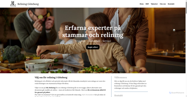 Security scan screenshot of https://xn--relininggteborg-htb.se