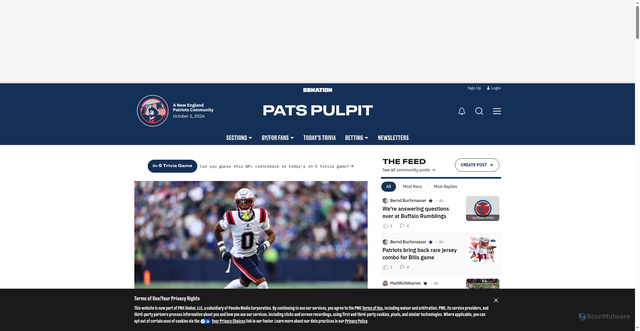 Security scan screenshot of https://patspulpit.com