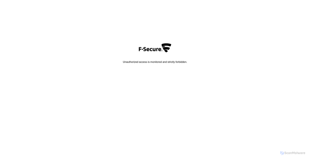 Security scan screenshot of https://safeavenue-na.f-secure.com