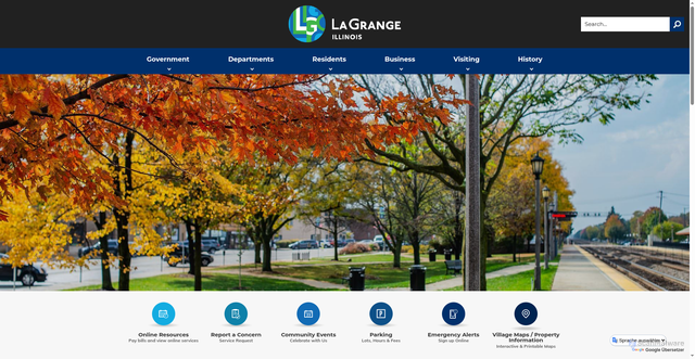 Security scan screenshot of https://lagrangeil.gov/