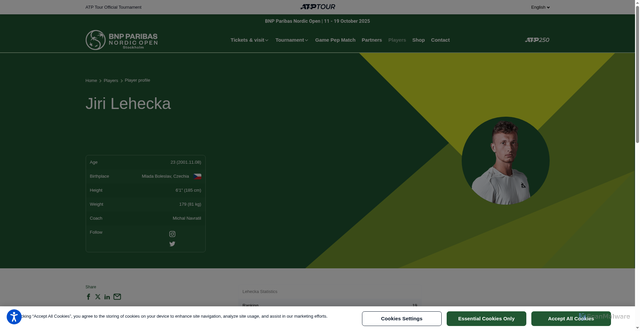Security scan screenshot of https://www.bnppnordicopen.com/en/players/jiri-lehecka/l0bv
