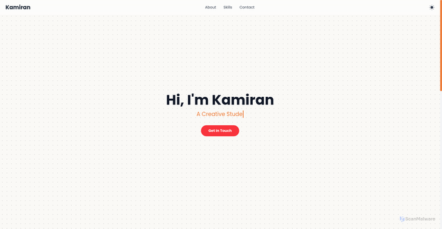 Security scan screenshot of http://kamirandev.xyz/