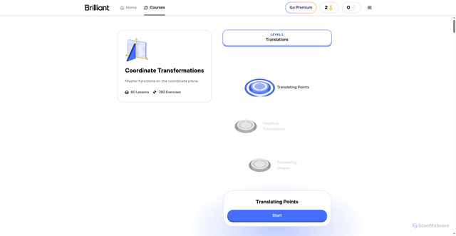Security scan screenshot of https://brilliant.org/courses/transformations/?auto_login_key=Y1p5zkJ2fGeXESzLQ9WxdACD9ztyCfvn&utm_medium=email&utm_source=brilliant&utm_content=%F0%9F%8E%AF+Can+you+hit+the+target%3F+s&utm_campaign=Course+announcement%3A+coordinate_transformations_email