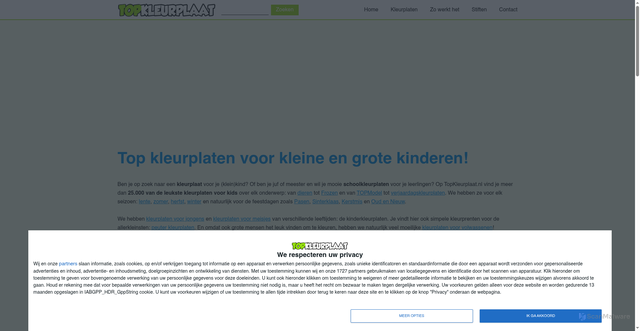 Security scan screenshot of https://www.topkleurplaat.nl