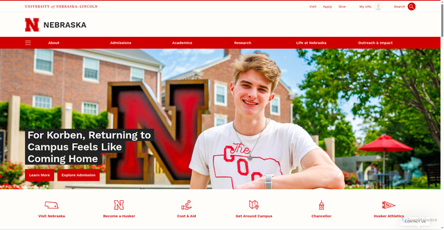 Security scan screenshot of https://unl.edu