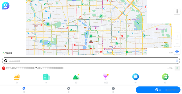Security scan screenshot of https://m.map.360.cn