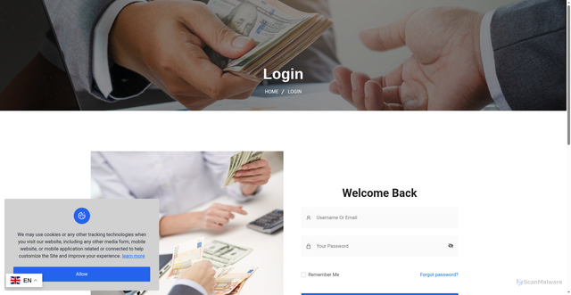 Security scan screenshot of https://portal.fundcredit.co/
