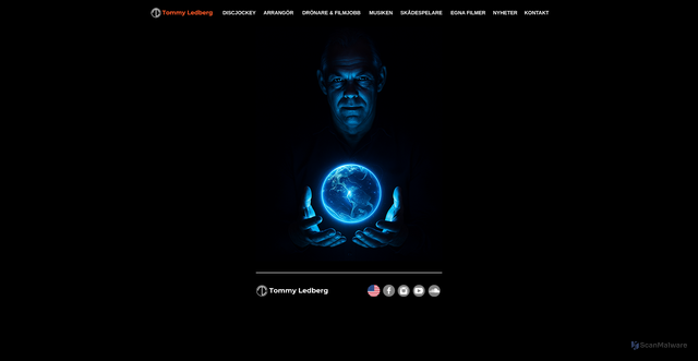 Security scan screenshot of https://tommyledberg.se