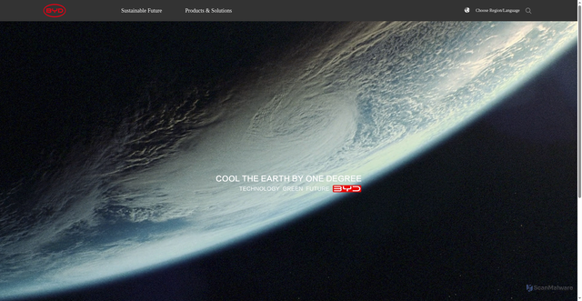 Security scan screenshot of https://www.bydglobal.com/en/index.html