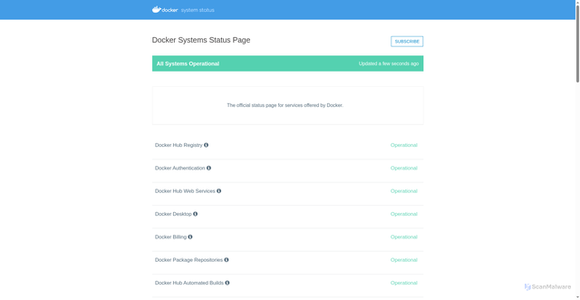 Security scan screenshot of https://dockerstatus.com