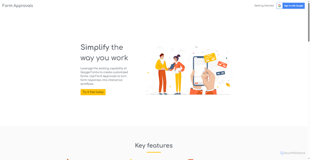 Security scan screenshot of https://us.formapprovals.com
