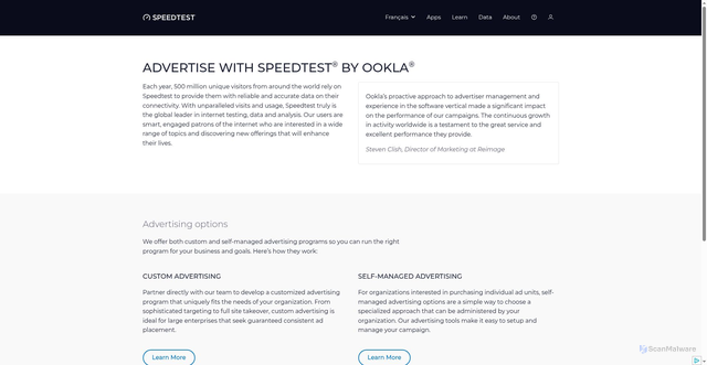 Security scan screenshot of https://2024104.pages.dev/fr/about/advertising