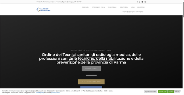 Security scan screenshot of https://www.tsrmparma.it