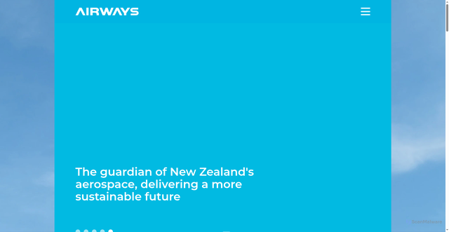Security scan screenshot of https://www.airways.co.nz/