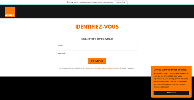 Security scan screenshot of https://smsvocalorange.godaddysites.com/