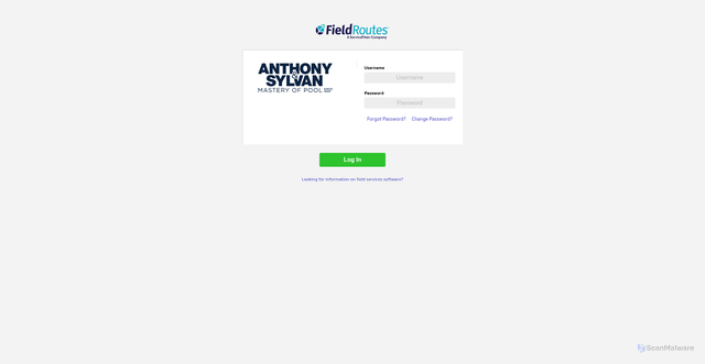 Security scan screenshot of https://aspools7.fieldroutes.com