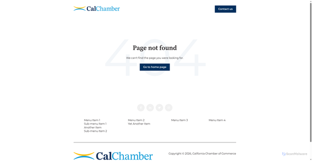 Security scan screenshot of https://read.calchamber.com