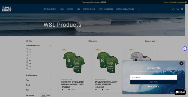 Security scan screenshot of https://wslstore.com/collections/wsl-products?srsltid=AfmBOooS4Vfw3dQYPGADrUYWUMmr3FO9YwzhzVhYkXTbKuHp8UHfapwO