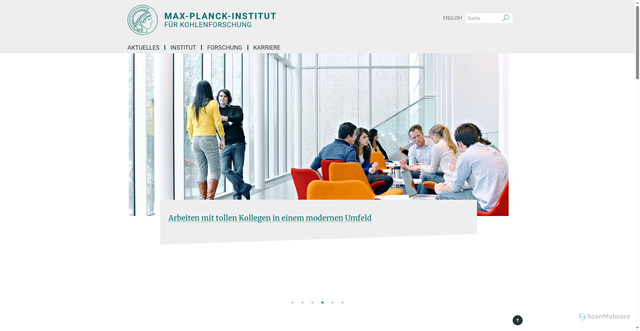 Security scan screenshot of https://www.kofo.mpg.de/