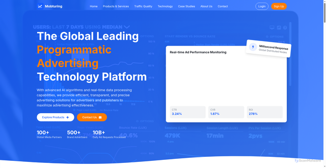 Security scan screenshot of https://mobturing.com
