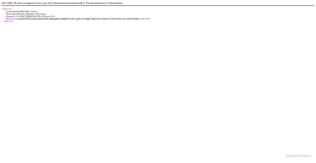 Security scan screenshot of https://frameio-uploads-production.s3-accelerate.amazonaws.com