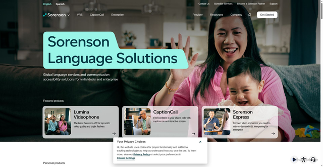 Security scan screenshot of https://sorenson.com