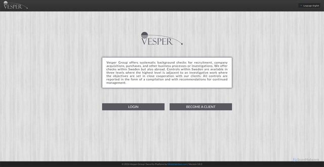 Security scan screenshot of https://bgcheck.se