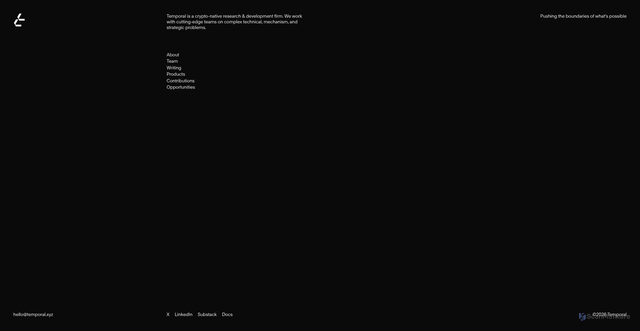 Security scan screenshot of https://temporal.xyz