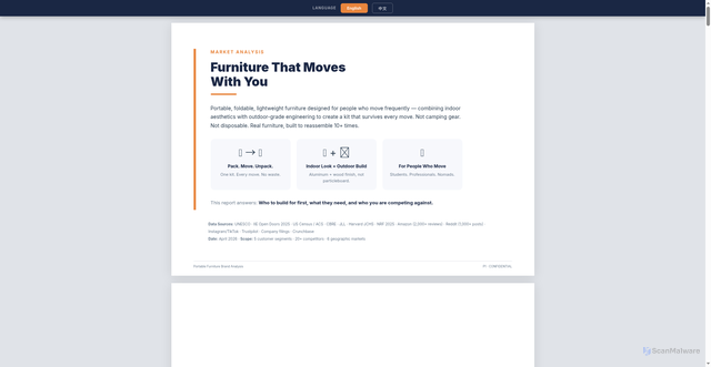 Security scan screenshot of https://furniture-qp1uaeyq4a.edgeone.app/