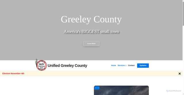 Security scan screenshot of https://greeleycountyks.gov/