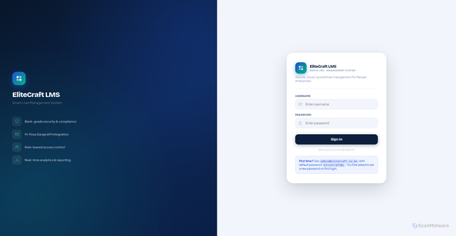 Security scan screenshot of https://loansystem.pages.dev/$%7Bphoto%7D