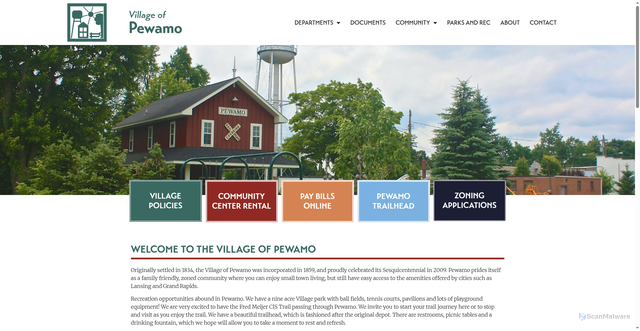 Security scan screenshot of https://pewamo.gov/
