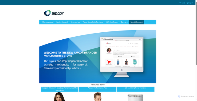 Security scan screenshot of https://shopamcor.com
