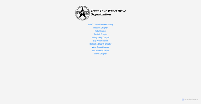 Security scan screenshot of https://www.tx4wd.org