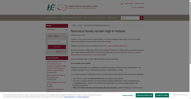 Security scan screenshot of https://www.hpsc.ie/news/title-24712-en.html