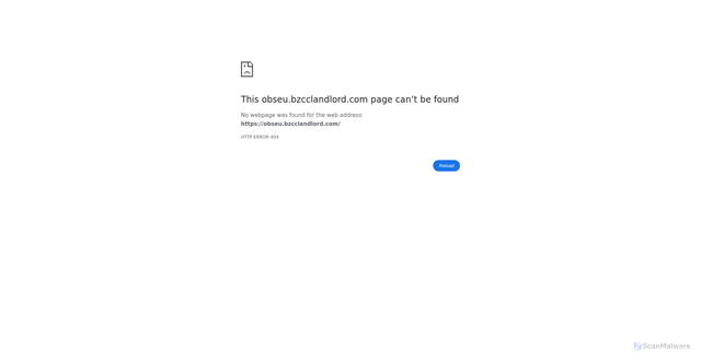 Security scan screenshot of https://obseu.bzcclandlord.com