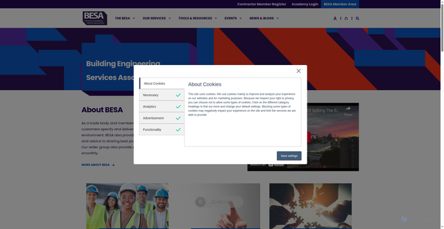 Security scan screenshot of https://thebesa.com