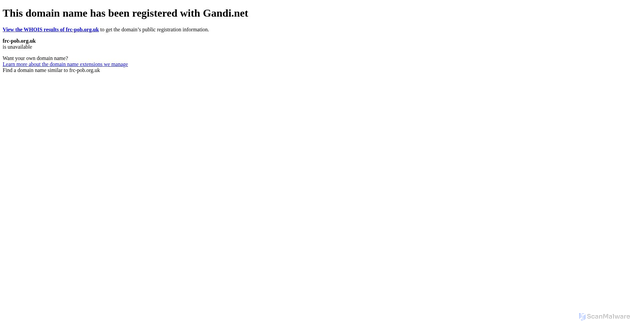 Security scan screenshot of http://www.frc-pob.org.uk/pob/