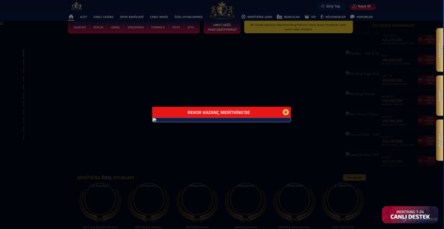 Security scan screenshot of https://meritbet2000.com/special