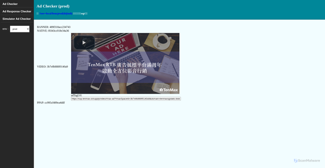 Security scan screenshot of https://ssp.tenmax.io