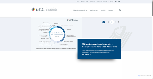 Security scan screenshot of https://www.bfdi.bund.de/DE/Home/home_node.html