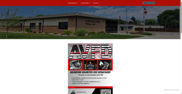 Security scan screenshot of https://www.arlingtonne.gov/